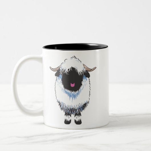 VALAIS BLACKNOSE SHEEP Two-Tone COFFEE MOK (Links)