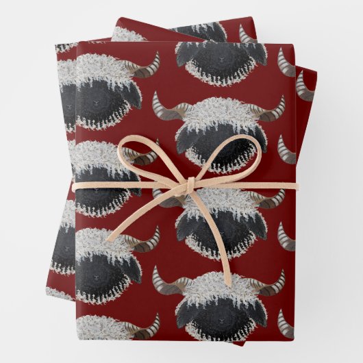 Valais Blacknowlese Kerst inpakpapier (In situ)