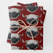 Valais Blacknowlese Kerst inpakpapier Vel (In situ)