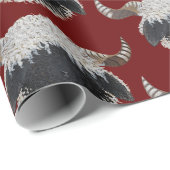 Valais Blacknowlese Schaap Kerstcadeauverpakking Cadeaupapier (Rol Hoek)