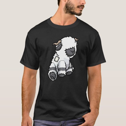 Valais Blacknowlese Schapen Gevuld Dier 1 T-shirt (Voorkant)