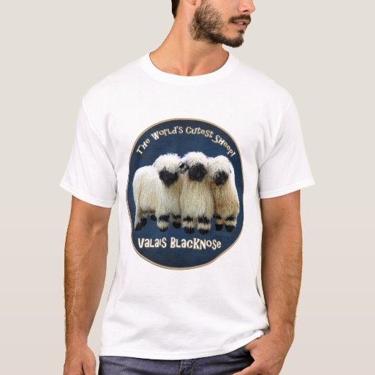 Valais Blerkse - 's Werelds meest kutste schaap! T-shirt (Voorkant)