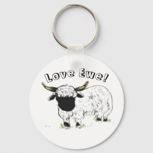 Valais blerkse schaap - Love Ewe! Sleutelhanger