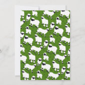 Valais Blerkse Sheep Boerderij Thlede Party Kaart (Achterkant)