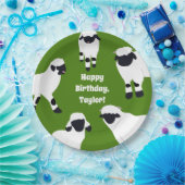 Valais Blerkse Sheep Boerderij Thlede Party Papieren Bordje (Feest)