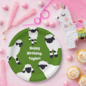 Valais Blerkse Sheep Boerderij Thlede Party Papieren Bordje (Feest)