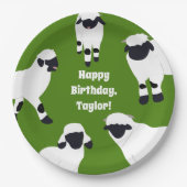 Valais Blerkse Sheep Boerderij Thlede Party Papieren Bordje (Voorkant)