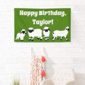 Valais Blerkse Sheep Boerderij Thlede Party Spandoek (Insitu)