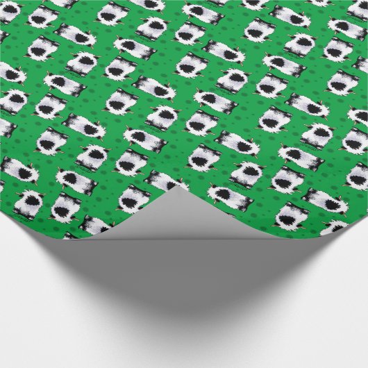 Valais Blerkse Sheep Ditsy Cadeaupapier (Hoek)