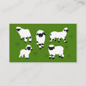 Valais Blerkse Sheep Farmers Wool Boerderij Visitekaartje (Achterkant)