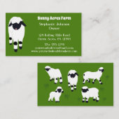 Valais Blerkse Sheep Farmers Wool Boerderij Visitekaartje (Voorkant / Achterkant)