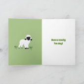 Valais Blerkse Sheep gepersonaliseerde verjaardag Kaart (Binnen)