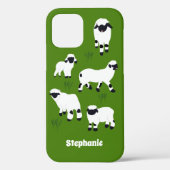 Valais Blerkse Sheep Personalized Farmers Case-Mate iPhone Case (Achterkant)