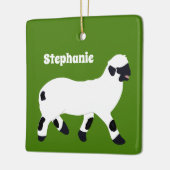 Valais Blerkse Sheep Personalized Farmers Keramisch Ornament (Links)