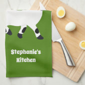 Valais Blerkse Sheep Personalized Farmers Theedoek (Quarter Fold)