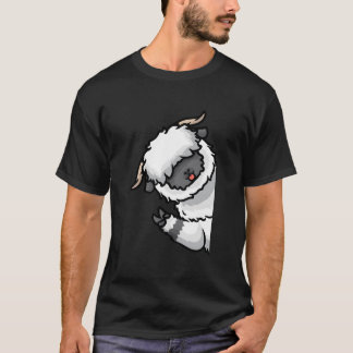 Valais Blwlese Sheep on Side Walliser Schwarznas T-shirt