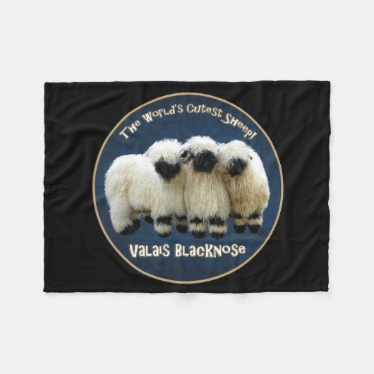 Valais Blwlese - World's Cutest - Fleece Blanket Deken (Voorkant (Horizontaal))