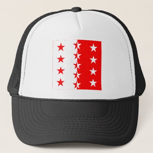 Valais Flag Trucker Pet (Voorkant)