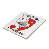 Valais/Wallis Schweiz Fliese Tegeltje (Zijkant)