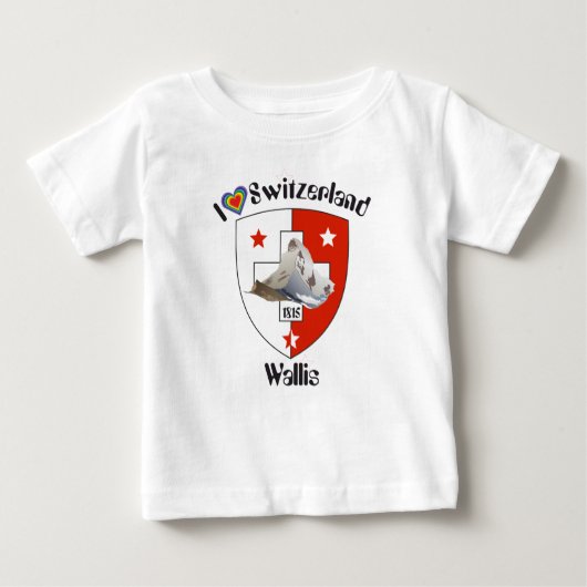 Valais / Wallis Schweiz-Suisse T-Shirt (Voorkant)