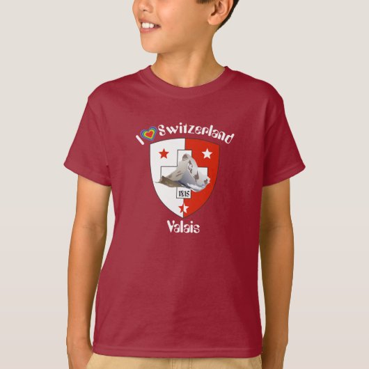 Valais / Wallis Schweiz-Suisse T-Shirt (Voorkant)