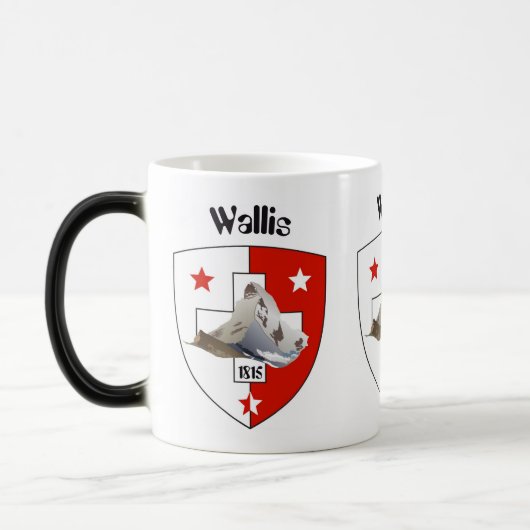 Valais / Wallis Suisse / Schweiz Tasse Magische Mok (Links)