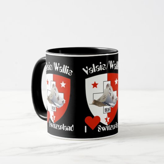 Valais / Wallis Suisse / Schweiz Tasse Mok (Voorkant links)
