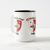 Valais / Wallis Tasse Tweekleurige Koffiemok (Voorkant links)