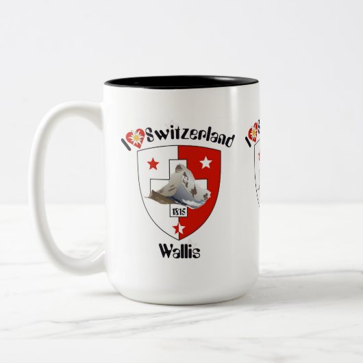 Valais / Wallis Tasse Tweekleurige Koffiemok (Links)