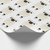 Valais Zwart Neus Schaap Cadeaupapier (Hoek)