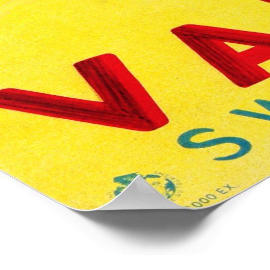 VALAIS Zwitserland Alpine Resorteert Reistoerisme Poster (Hoek)