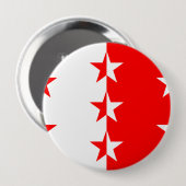 Valais, Zwitserland Ronde Button 4,0 Cm (Voorkant /achterkant)