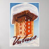 Valais, Zwitserland,Suisse,Ski Poster (Voorkant)