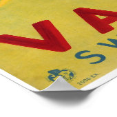 Valais, Zwitserland,Suisse,Ski Poster (Hoek)