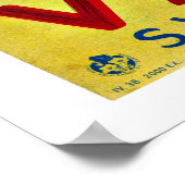 Valais, Zwitserland Vintage Travel Poster (Hoek)