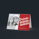 Valalala kerstfoto-feestdag-kaartje feestdagen kaart<br><div class="desc">Ontworpen door: fat*fa*tin. Eenvoudig aan te passen met uw eigen tekst,  foto of afbeelding. Voor douaneverzoeken,  te contacteren gelieve vet*fa*tin direct. Aangepaste kosten zijn van toepassing op www.zazzle.com/fat_fa_tin www.zazzle.com/color_therapy www.zazzle.com/fatfatin_blue_knot www.zazzle.com/fatfatin_red_knot www.zazzle.com/fatfatin_box www.zazzle.com/fatfatin_ink</div>