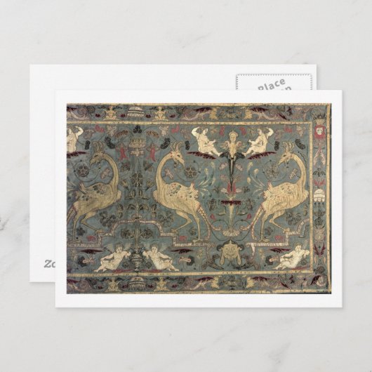 Valance of Renaissance design, 17e eeuw (zijde) Briefkaart (Voorkant / Achterkant)