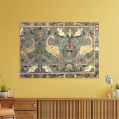 Valance of Renaissance design, 17e eeuw (zijde) Canvas Afdruk (Insitu (Woonkamer))