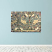 Valance of Renaissance design, 17e eeuw (zijde) Canvas Afdruk (Insitu (Houten vloer))