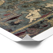 Valance of Renaissance design, 17e eeuw (zijde) Poster (Hoek)