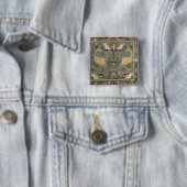 Valance of Renaissance design, 17e eeuw (zijde) Vierkante Button 5,1 Cm (In situ)