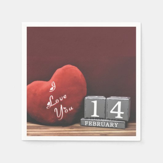 Valantine Day Napkins Servet (Voorkant)