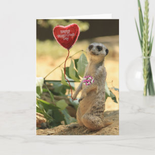 Valantine Meerkat 2 Feestdagen Kaart
