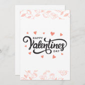 Valantine's dagkaart feestdagenkaart (Voorkant / Achterkant)