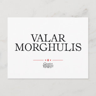 Valar Morghulis Briefkaart