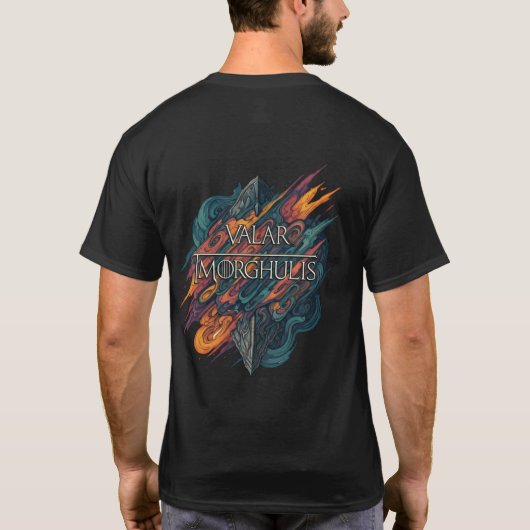 Valar Morghulis: Het gezichtsloze geloof T-shirt (Achterkant)