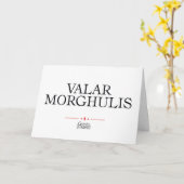 Valar Morghulis Kaart (Gele Bloem)