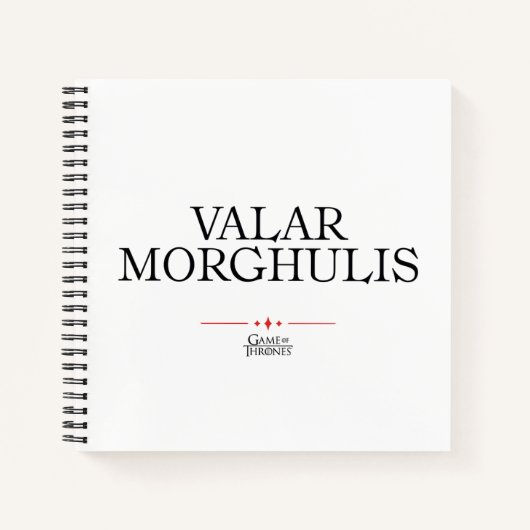 Valar Morghulis Notitieboek (Voorkant)