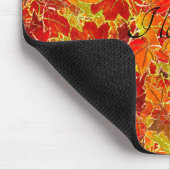 valbladeren gehele afbeelding muismat (Hoek)