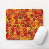 valbladeren gehele afbeelding muismat (Met muis)